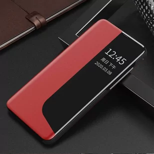Eco Leather View Case elegancki futerał etui z klapką i funkcją podstawki Huawei P30 Pro czerwony - Etui i futerały do telefonów - miniaturka - grafika 2