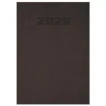 Top 2000 Kalendarz 2020 książkowy A5 Manager brąz OXFORD - Kalendarze - miniaturka - grafika 1