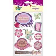 Pozostałe akcesoria dla plastyków - Titanum Naklejki papierowe 3D little princess mix 8szt - miniaturka - grafika 1
