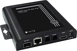 Techly Nadajnik extendera HDMI over IP z funkcją ściany wizyjnej PoE (020508) - Adaptery i przejściówki - miniaturka - grafika 1