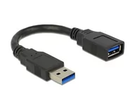 Adaptery i przejściówki - Delock Przedłużacz USB 3.0 AM-AF 15cm 82776 - miniaturka - grafika 1