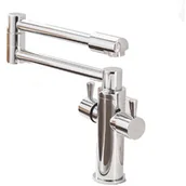 Baterie umywalkowe - Bateria umywalkowa retro LUCINA srebrna chrom - srebrny chrom - miniaturka - grafika 1