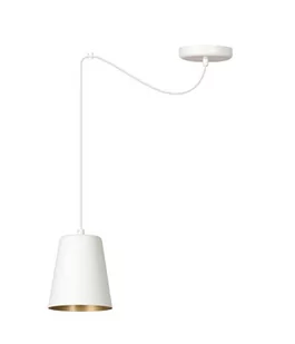 Emibig Link lampa wisząca 1-punktowa biała/złota 456/1 456/1 - Lampy sufitowe - miniaturka - grafika 1