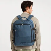 Plecaki - Plecak do Samolotu Granatowy Ryanair Wizzair Bagaż Podręczny Expander 2.0 - miniaturka - grafika 1