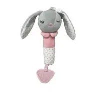 Zabawki interaktywne dla dzieci - Zabawka z dźwiękiem króliczek szary 17cm Tulilo - miniaturka - grafika 1