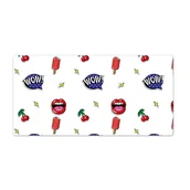 Podkładki na biurko - Nadruk podkładka na biurko Wiśniowe usta 90x45 cm - miniaturka - grafika 1