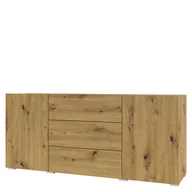 Komody - Komoda Stojąca / Wisząca TYP-26 Ava Helvetia Wieruszów Artisan / Czarny Mat - miniaturka - grafika 1