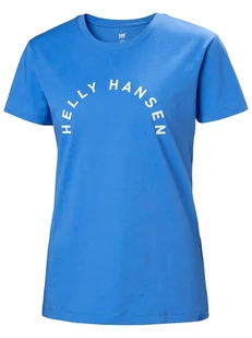 Helly Hansen Koszulka funkcyjna "F2F Cotton Tee 2.0" w kolorze niebieskim - Koszulki sportowe damskie - miniaturka - grafika 1