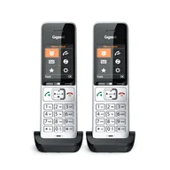 Telefony stacjonarne - Gigaset COMFORT 500HX duo Telefon analogowy/DECT Nazwa i identyfikacja dzwoniącego Czarny, Srebrny - miniaturka - grafika 1