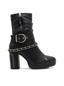 Kozaki damskie - Mustang Botki 1363-505 Czarny - miniaturka - grafika 1