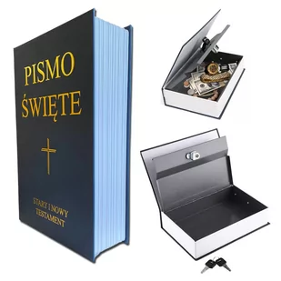 Sejf Kasetka Metalowa Biblia Pismo Święte Książka - Akcesoria do monitoringu - miniaturka - grafika 1