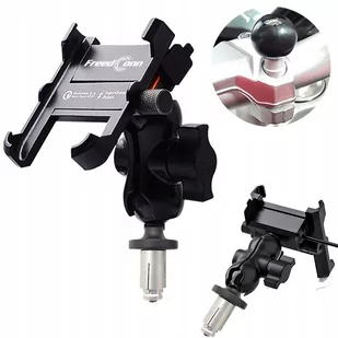 UCHWYT NA TELEFON ŁADOWARKA USB QC 3.0 MOTOCYKLOWY - Pozostałe akcesoria do telefonów - miniaturka - grafika 1