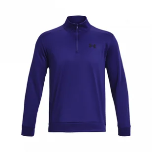 Męska bluza treningowa nierozpinana bez kaptura Under Armour UA Armour Fleece 1/4 Zip - granatowa - Bluzy męskie - miniaturka - grafika 1