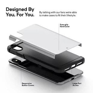 Caseology Legion Case - Etui iPhone Xs Max (Silver) - Etui i futerały do telefonów - miniaturka - grafika 7