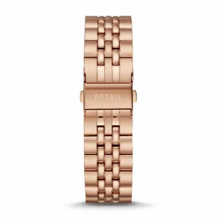 Różowozłota bransoleta Fossil 22 mm Wander FTW2112 - Akcesoria do zegarków - miniaturka - grafika 1