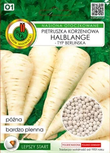 PIETRUSZKA KORZENIOWA HALBLANGE 300 nasion OTOCZKOWANE - Nasiona i cebule - miniaturka - grafika 1