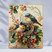 Rękodzieło - TEMU 1 szt. 30*40 cm/11,8*15,8 cala, wzór zwierzęcy, 5D pełny zestaw do malowania diamentami, malowanie diamentami, mozaika dekoracyjna, sztuka - miniaturka - grafika 1