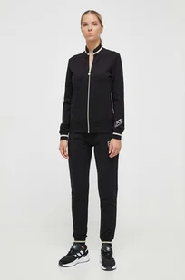 EA7 Emporio Armani komplet lounge damski kolor czarny - Dresy damskie - miniaturka - grafika 1