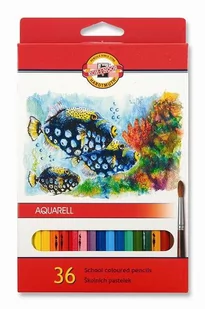 Koh-I-Noor Kredki 36 kolorów MONDELUZ *3719* - Przybory szkolne - miniaturka - grafika 1