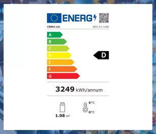 Lada chłodnicza WCh-7/1/1330 OFELIA / obieg wymuszony - Szafy i witryny chłodnicze - miniaturka - grafika 4