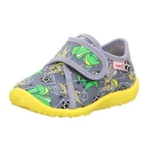 Kapcie damskie - Superfit Dziecięce kapcie chłopięce Spotty, szare/wielokolorowe 2060, 18 EU, Szary, wielokolorowy 2060, 18 EU - miniaturka - grafika 1