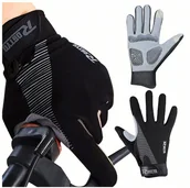 Rękawiczki rowerowe - Rękawiczki Rowerowe Sportowe Pełne Zimowe Dotykowe na Rower do Biegania L - miniaturka - grafika 1