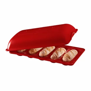 Forma do wypieku 5 mini bagietek - czerwony kod: EH345519 - Formy do ciast - miniaturka - grafika 1