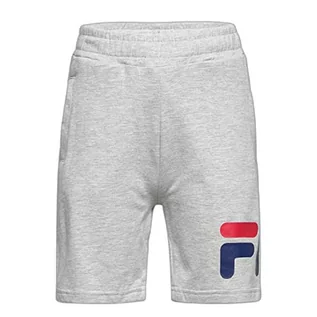 Spodenki damskie - FILA Szorty dziecięce Bajawa Classic z logo unisex, jasnoszary melanżowy, 98-104 - grafika 1