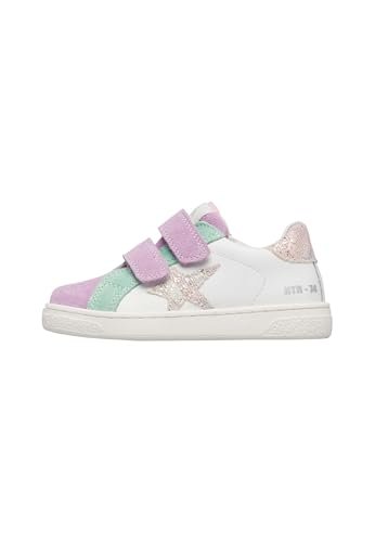 Naturino Pinn VL, Buciki dziewczęce, Glitter Lily Mentos White, 33 EU