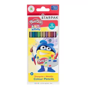 Starpak Kredki ołówkowe 12kol/180 Metalc Troj P-d Pud12/144 - Przybory szkolne - miniaturka - grafika 1