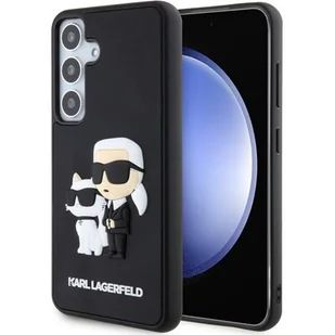 Karl Lagerfeld KLHCS24S3DRKCNK S24 S921 czarny/black hardcase 3D Rubber Karl&Choupette - Etui i futerały do telefonów - miniaturka - grafika 1