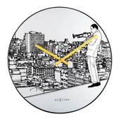 Zegary - Nextime Zegar ścienny Trumpet city by 8191 - miniaturka - grafika 1