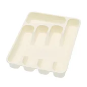 Pojemniki na sztućce - 5-elementowy pojemnik na sztućce, kremowy - miniaturka - grafika 1