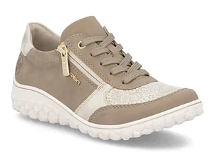 Półbuty damskie beżowe Rieker 59502-62 na haluksy z zamkiem tęgość H-37 - Półbuty damskie Półbuty damskie beżowe Rieker 59502-62 na haluksy z zamkiem tęgość H-37 - Półbuty damskie - miniaturka - grafika 1