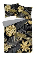 Pościel - Detexpol Pościel 160x200 do sypialni złote liście - miniaturka - grafika 1