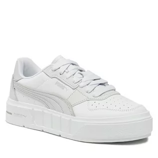 Sneakersy damskie - Sneakersy Puma Cali Court Lth Wns 393802 08 Puma White/Cool Light Gray - grafika 1