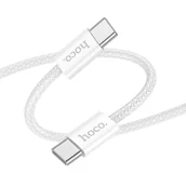 Kable USB - HOCO kabel Typ C do Typ C 60W X104 1m biały - miniaturka - grafika 1