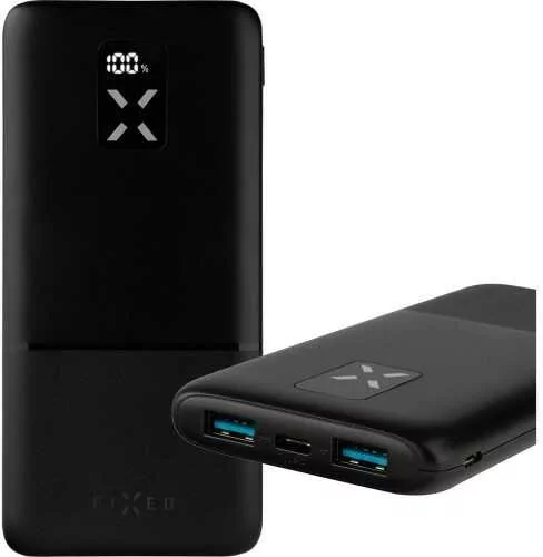 Fixed Power Bank Zen 10, 10 000 mAh 20W PD, 2x USB-A / 1x USB-C / 1x MicroUSB, czarny