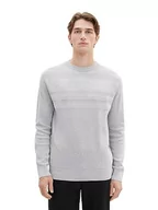 Swetry męskie - TOM TAILOR sweter męski, 32782 - melanż lucerny, 3XL - miniaturka - grafika 1