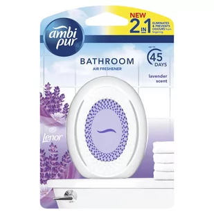 Ambi Pur Bathroom 2in1 Lenor Lavender nieelektrycz - Odświeżacze powietrza - miniaturka - grafika 1