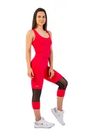 Spodnie sportowe damskie - Legginsy damskie Nebbia  High-Waist ¾ Length Sporty Leggings 406 pink M - miniaturka - grafika 1
