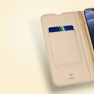 Dux Ducis Skin Pro kabura etui pokrowiec z klapką iPhone 13 mini złoty - Etui i futerały do telefonów - miniaturka - grafika 14
