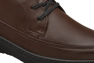 Botki na haluksy AXEL Comfort 4465 H Brąz+Stretch Kosela Medic 9465 Tęgość H Brązowe - Botki damskie - miniaturka - grafika 6