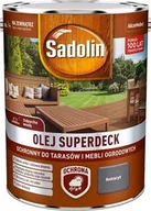 Farby i impregnaty do drewna - Olej Sadolin Superdeck antracyt 5l - miniaturka - grafika 1