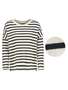 Sublevel Sweter w kolorze kremowo-czarnym - Swetry damskie - miniaturka - grafika 1