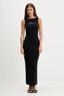 Sukienki - Juicy Couture sukienka kolor czarny maxi prosta JCWED225318 - miniaturka - grafika 1