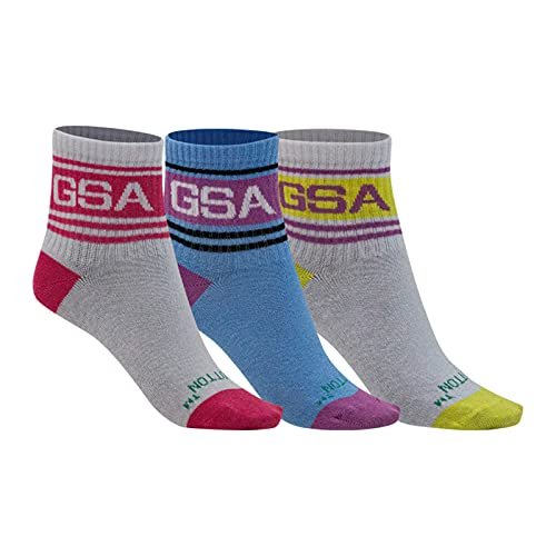 GSA Skarpety w paski z superbawełny / 3 sztuki skarpety unisex - dla dzieci i młodzieży