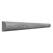 Panele ścienne i boazeria - Panele ścienne tapicerowane półwałek 265x11x5.5 cm Silver 14 - miniaturka - grafika 1