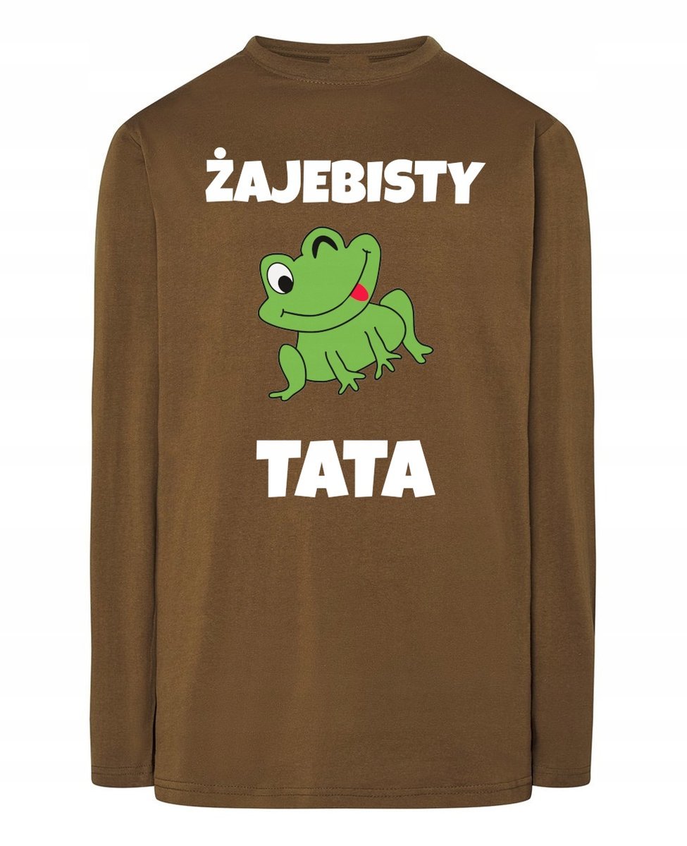 Longsleeve na Dzień Taty Prezent zabawny nadruk Żaje_bsty TATA r.L