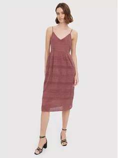Sukienki - Vero Moda Sukienka letnia Honey 10272503 Różowy Regular Fit - grafika 1